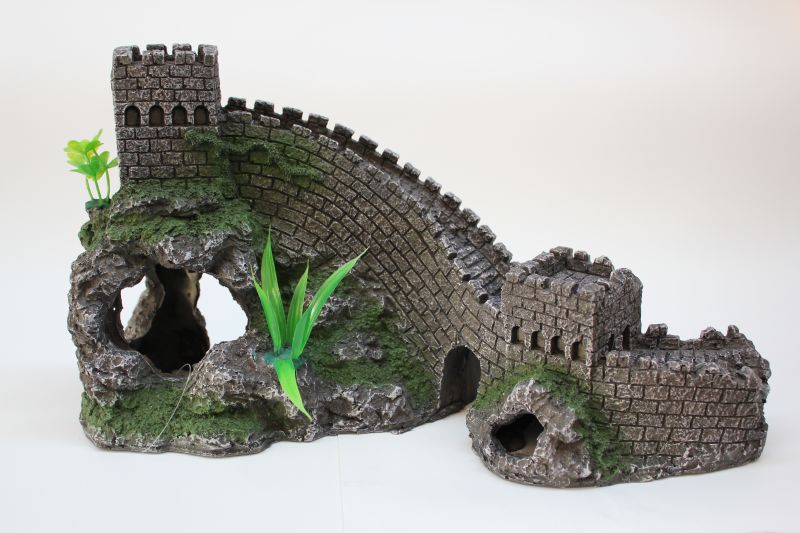 Great Wall Fish Tank Ornament Large Wall of China Family Pet Supplies