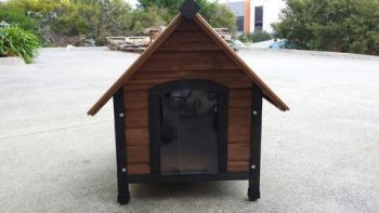 wooden dog kennel