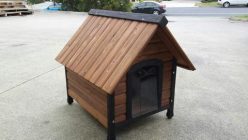 wooden dog kennel