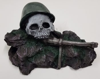 skull and gun