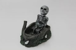 Skeleton in rowboat